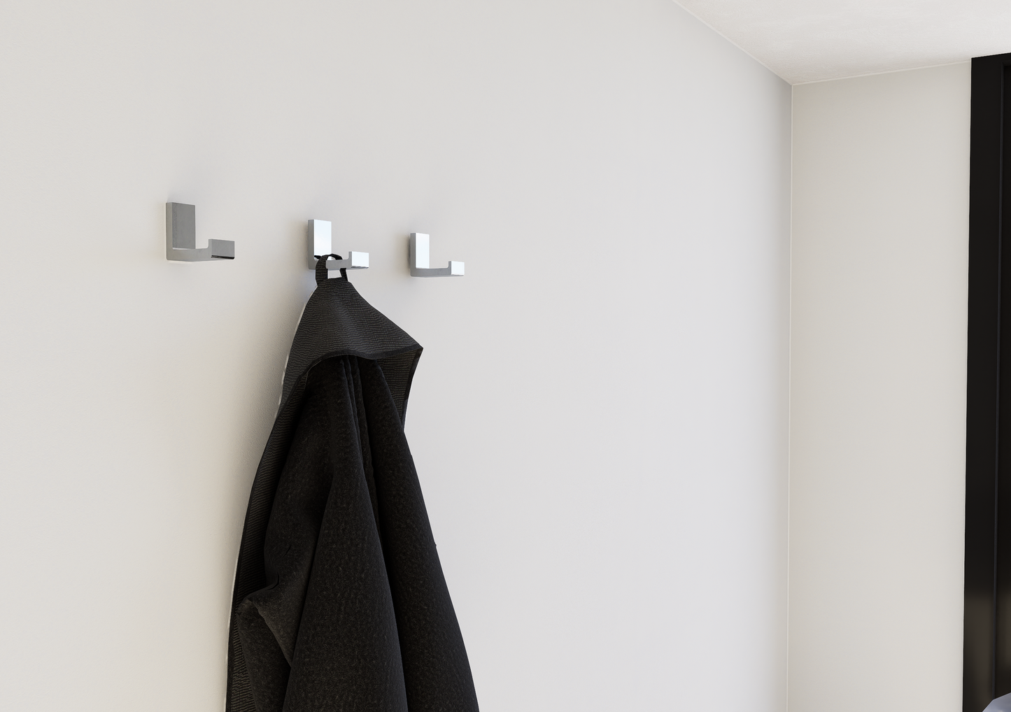 Percha Cromada de Zamak y Latón